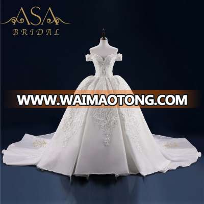 YASA-09 robe de mariage Vintage Luxury Cap Sleeves Ball Gown Wedding Dress Bridal Gown